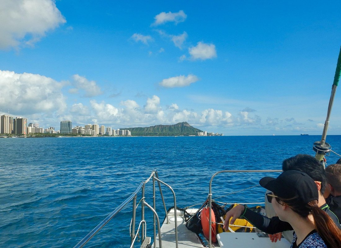 Light snacks and fruit served during the Waikiki sunset sail