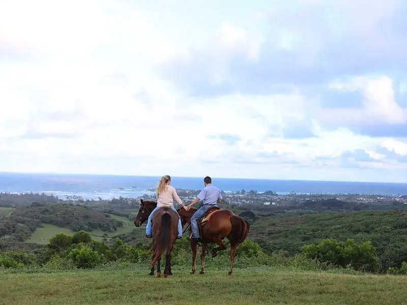 Gunstock Ranch Private Sunset Horseback Ride and Dinner